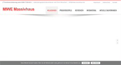 Desktop Screenshot of miwe-massivhaus.de